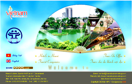 Red de informaciones turísticas en Hanoi