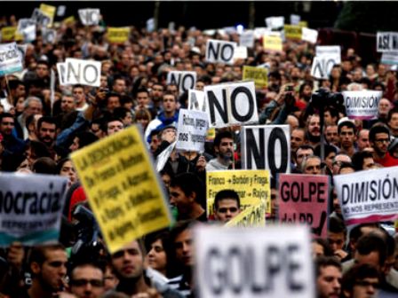 Manifestaciones contra políticas de austeridad en España