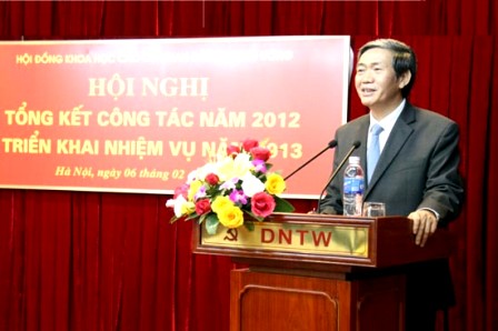 Vietnam: Consejos de ciencia del Partido proyectan trabajos de 2013