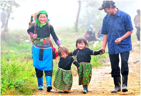 Conexión del amor familiar vietnamita