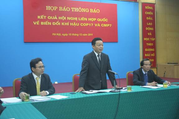 Vietnam gab Pressekonferenz über den Weltklimagipfel