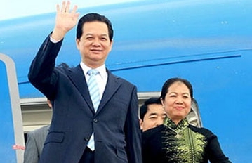 Premierminister Nguyen Tan Dung beginnt seinen Besuch in Myanmar