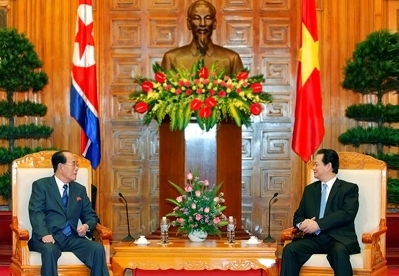 Nordkoreas Politiker Kim Yong-nam beendet seinen Vietnambesuch