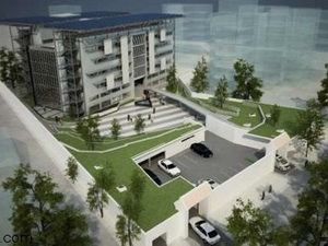 Baubeginn des Grünen-Eine-Uno-Hauses