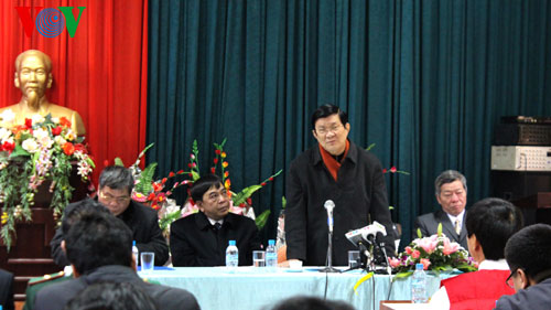 Staatspräsident Truong Tan Sang besucht Provinz Cao Bang