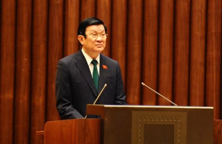 Staatspräsident legt Parlament Erklärung zur Ratifizierung der Konvention über Menschenrechte vor