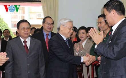 KPV-Generalsekretär Nguyen Phu Trong auf Dienstreise in der Provinz Thai Nguyen