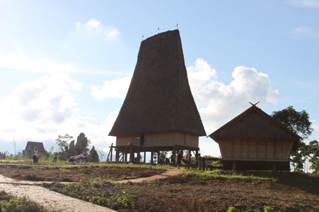 Das Rong-Haus der Minderheitsvolksgruppe Bana