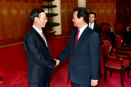 Premierminister Nguyen Tan Dung trifft Chinas Vize-Premierminister Zhang Gaoli
