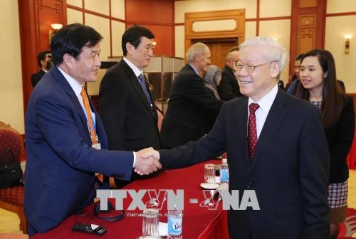 KPV-Generalsekretär Nguyen Phu Trong empfängt Leiter der Delegationen bei APPF-26