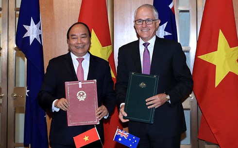 Gemeinsame Erklärung über die Aufnahme strategischer Partnerschaft zwischen Vietnam und Australien
