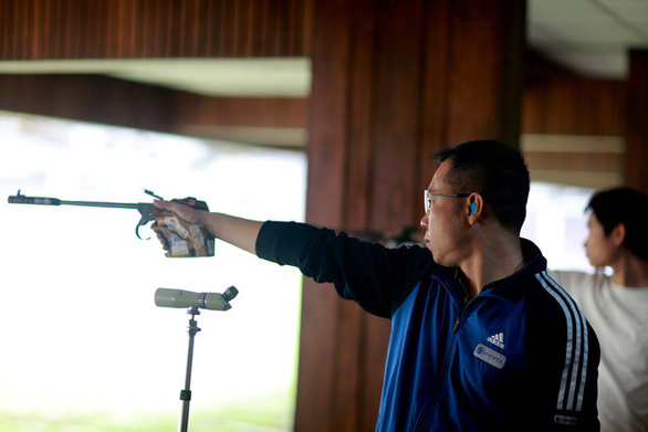 Sportschütze Hoang Xuan Vinh nimmt an den Olympischen Spielen 2021 in Tokio teil