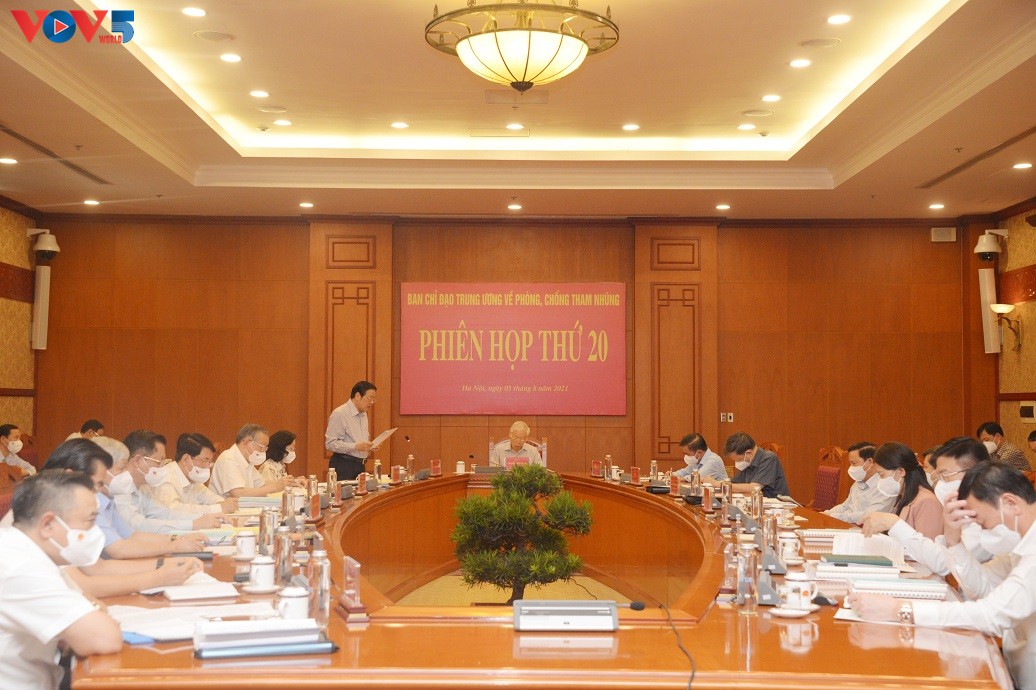 KPV-Generalsekretär Nguyen Phu Trong leitet die Sitzung des zentralen Verwaltungsstabs für Korruptionsbekämpfung