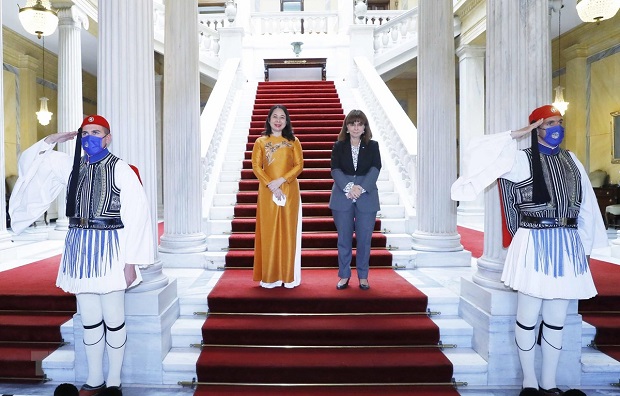 Vize-Staatspräsidentin Vo Thi Anh Xuan besucht Griechenland