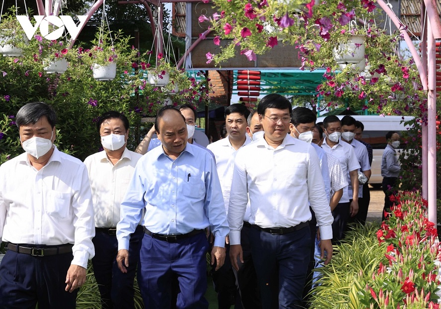 Staatspräsident Nguyen Xuan Phuc schätzt das landwirtschaftliche Wirtschaftsmodell der Provinz Dong Thap