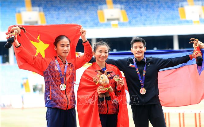 Die vietnamesische Sportdelegation stellt einen neuen Rekord für die Anzahl der Goldmedaillen bei einen SEA Games auf