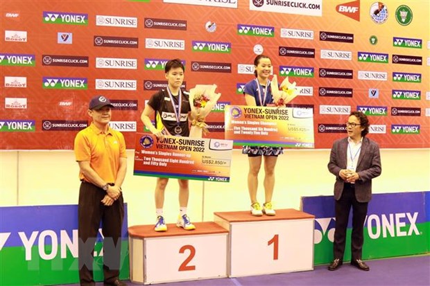 Nguyen Thuy Linh gewinnt das Damen-Einzel beim vietnamesischen erweiterten Badmintonturnier