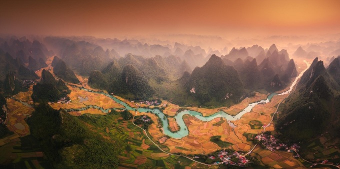 Das Foto über die reife Reissaison in Cao Bang gewinnt den internationalen Goldpreis