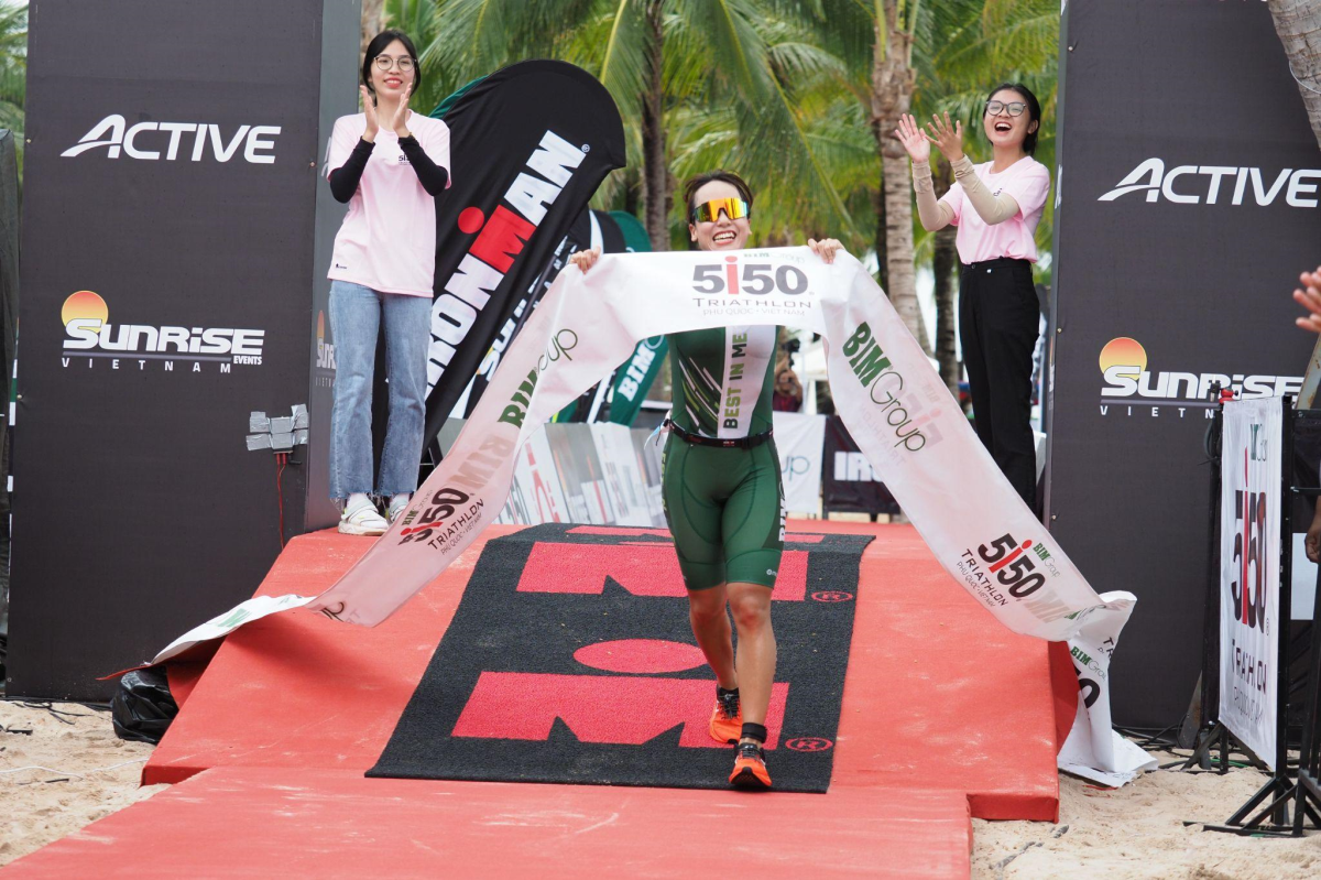 Nguyen Tra My gewinnt das Triathlon BIM Group 5150 Phu Quoc 2022