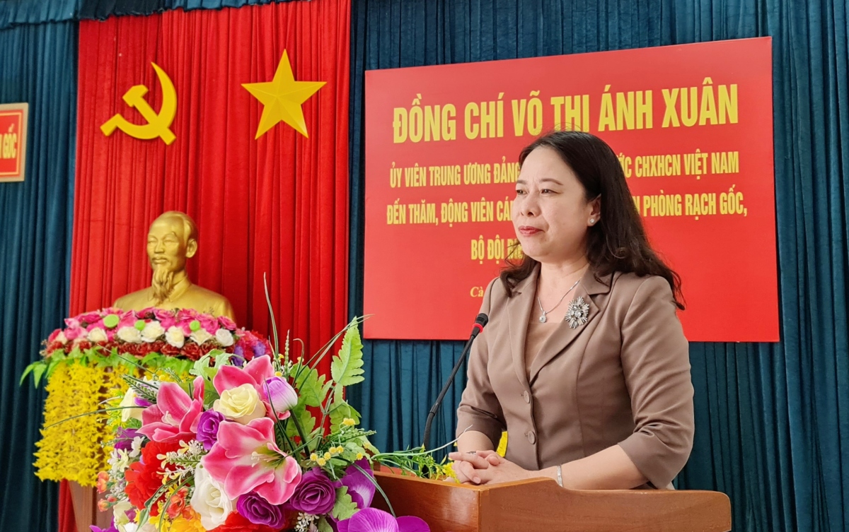Vize-Staatspräsidentin Vo Thi Anh Xuan besucht Ca Mau