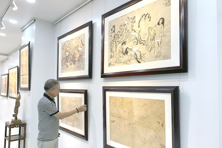 Ausstellung von Skizzen des Malers Nguyen Gia Tri
