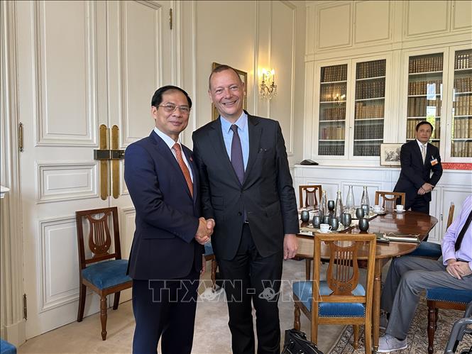 Außenminister Bui Thanh Son beendet seinen Besuch in Frankreich