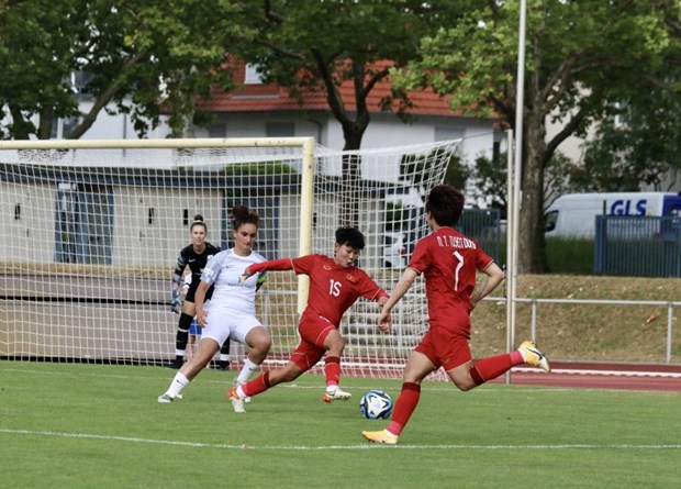 Die vietnamesische Fußballmannschaft der Frauen gewinnt den zweiten Sieg in Deutschland