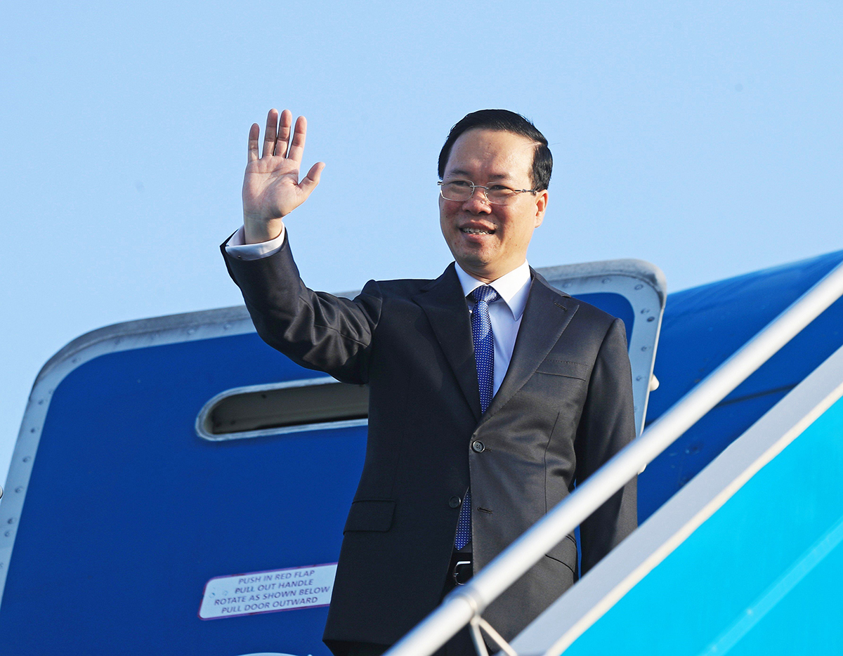 Staatspräsident Vo Van Thuong reist für das „Gürtel und Straße“-Forum nach China