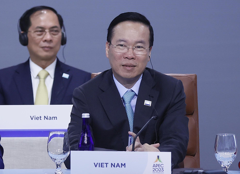 Staatspräsident Vo Van Thuong nimmt am Treffen der Staats- und Regierungschefs der APEC-Mitgliedsländer teil