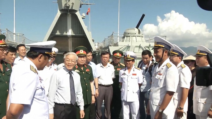 KPV-Generalsekretär Nguyen Phu Trong in den Herzen der Offiziere, Soldaten und Bewohnern des Inselkreises Truong Sa