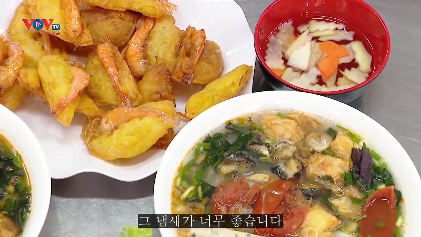 떠이 호 사원 내 맛있는 음식들