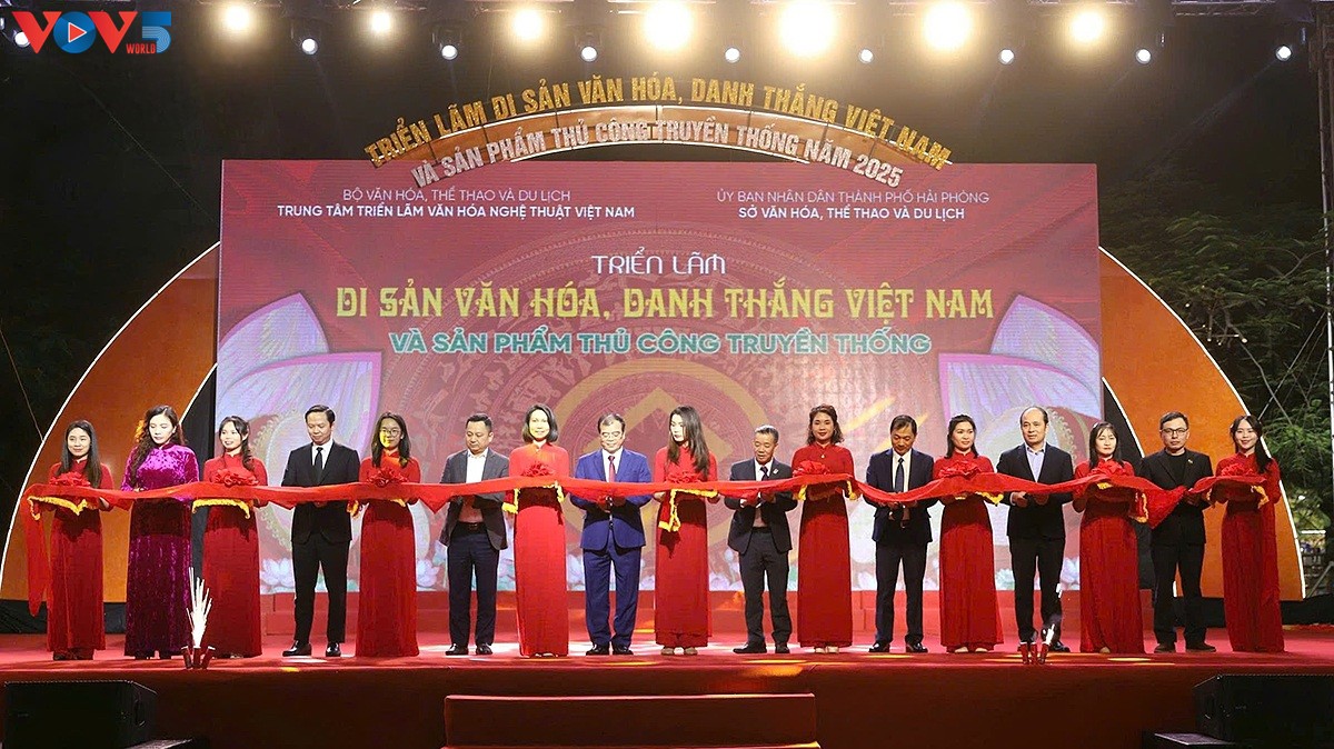 하이퐁시, ‘2025년 베트남 문화유산, 명승지와 전통 수공예품’ 전시회 개막