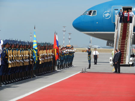 Hình ảnh Chủ tịch Nước Trương Tấn Sang thăm LB Nga