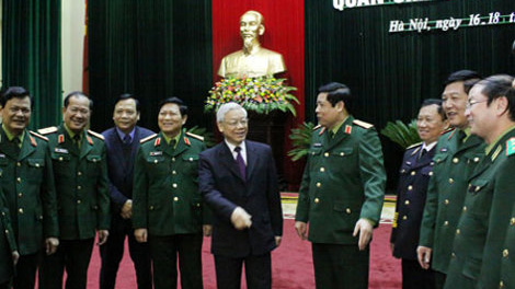 KPV-Generalsekretär bei der Parteikonferenz der Armee