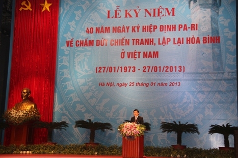 Feier zum 40. Jahrestag des Pariser Abkommens