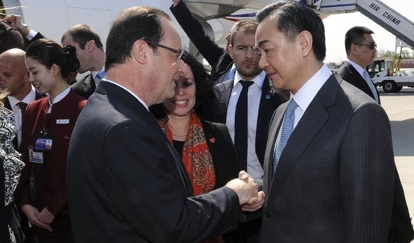 Frankreichs Präsident François Hollande zu Gast in China