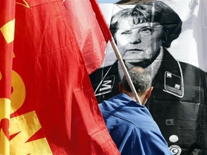 Demonstration gegen Sparpolitik in Italien