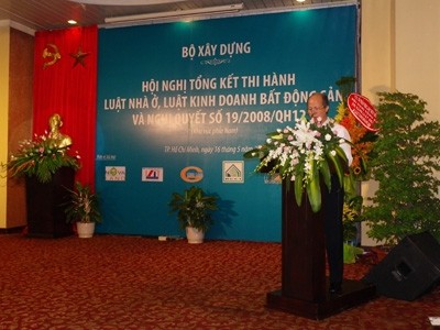 Bilanzkonferenz über Gesetz zu Wohnhäusern und Immobiliengesetz