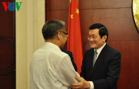 Staatspräsident Truong Tan Sang trifft chinesische Akademiker