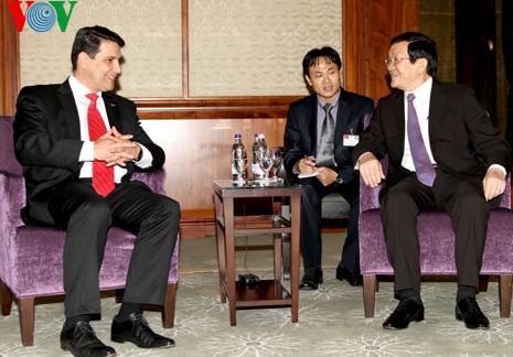 Staatspräsident Truong Tan Sang startet Besuch in Dänemark