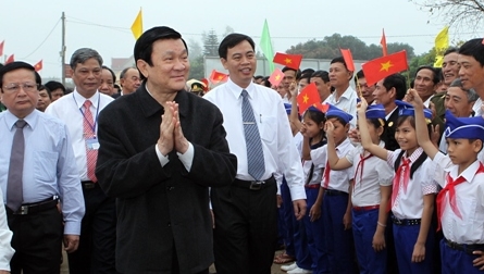 Aufbau ländlicher Räume in der Gemeinde Vinh Thach