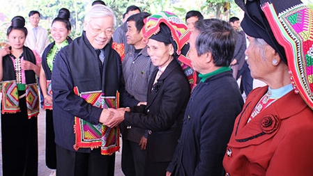 KPV-Generalsekretär Nguyen Phu Trong besucht die Provinz Son La