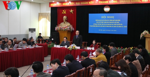 Zusammenarbeit zwischen den Organen der vaterländischen Front Vietnams