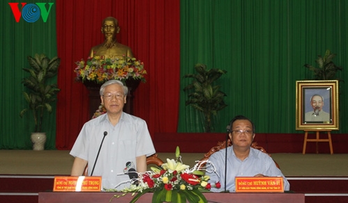 KPV-Generalsekretär Nguyen Phu Trong besucht Provinz Ninh Thuan