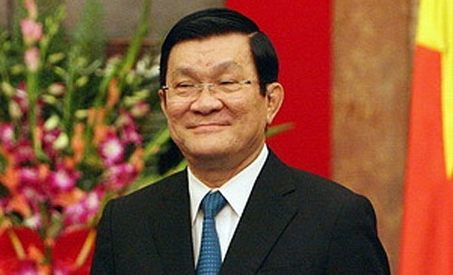 Staatspräsident Truong Tan Sang empfängt Veteranen der Division 356