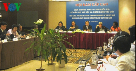 Treffen zwischen der nationalen Kommission für Klimawandel und der Weltbank