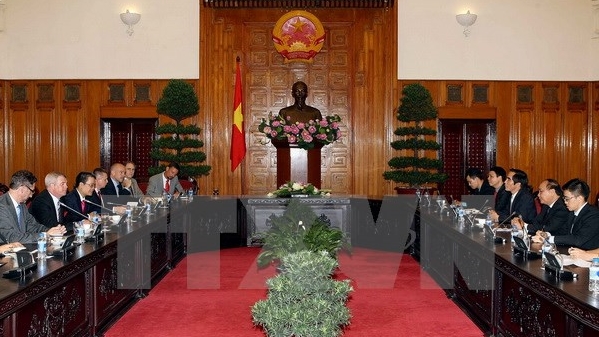 Vize-Premierminister Nguyen Xuan Phuc empfängt US-Unternehmer