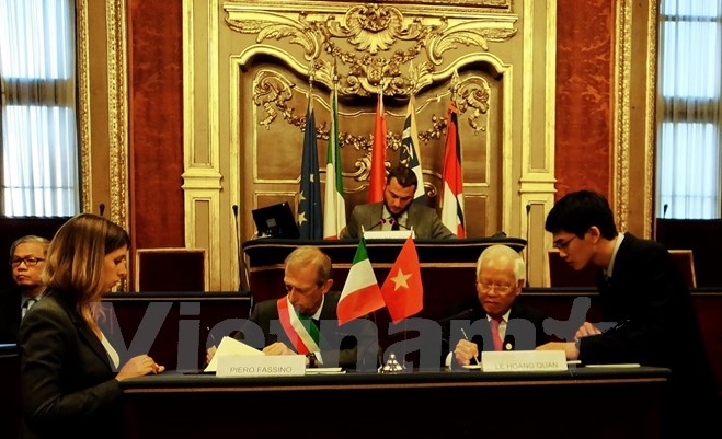 Die Zusammenarbeit zwischen den Großstädten von Vietnam und Italien