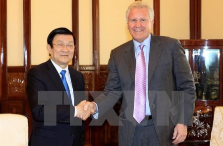 Staatspräsident Truong Tan Sang empfängt CEO von General Electric