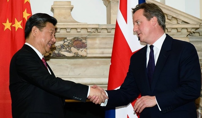 Chinesischer Staatschef führt Gespräch mit britischem Premierminister